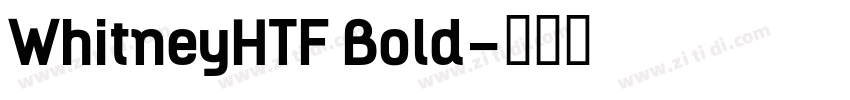 WhitneyHTF Bold字体转换